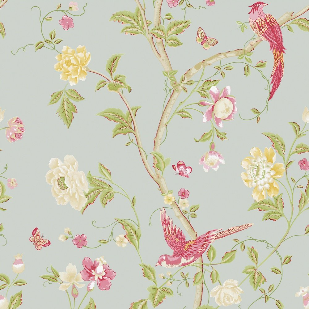 Summer Palace Wallpaper - Duck Egg - Laura Ashley - 113392Wallpaper199