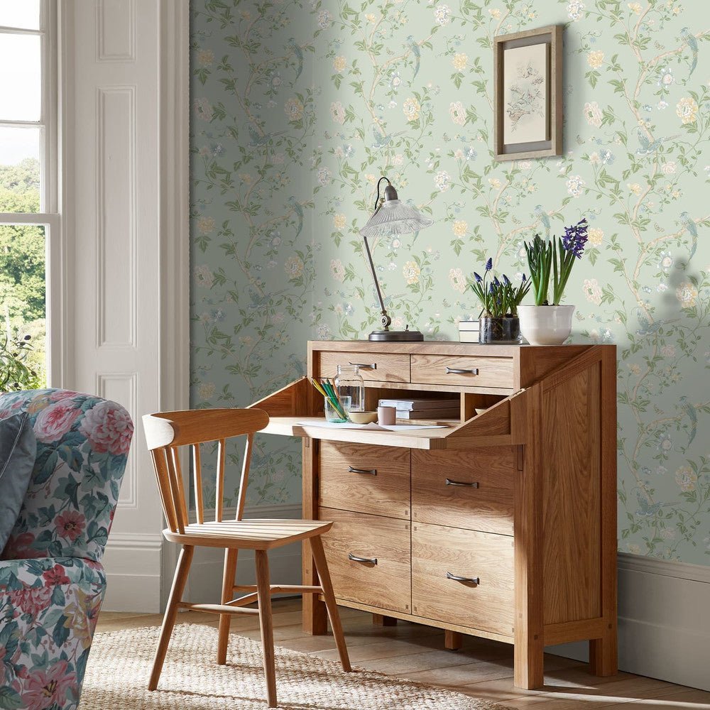 Summer Palace Wallpaper - Eau de Nil - Laura Ashley - 121407Wallpaper199