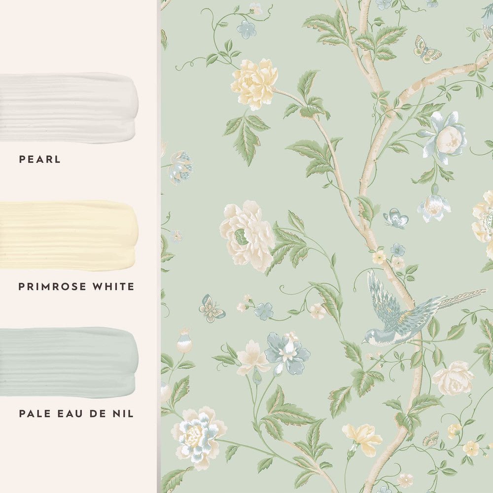 Summer Palace Wallpaper - Eau de Nil - Laura Ashley - 121407Wallpaper199