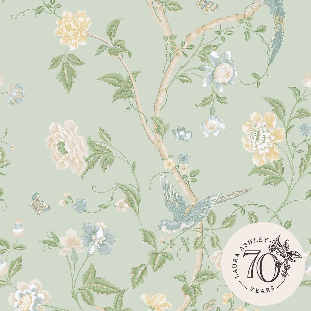 Summer Palace Wallpaper - Eau de Nil - Laura Ashley - 121407Wallpaper199
