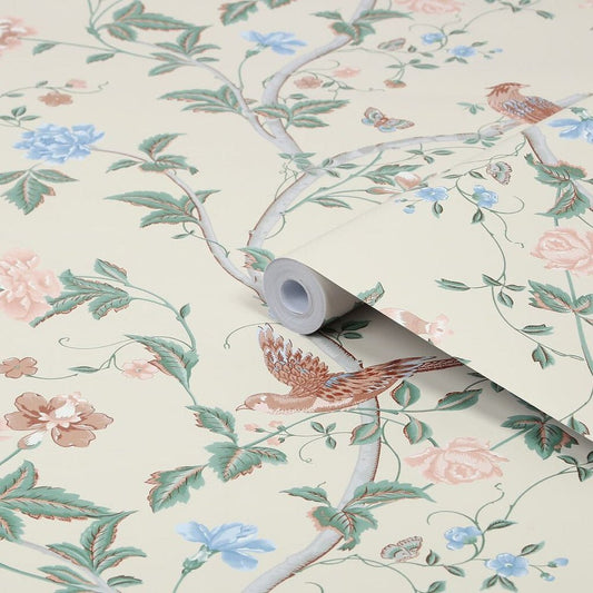 Summer Palace Wallpaper - Sage & Apricot - Laura Ashley - 120133Wallpaper199