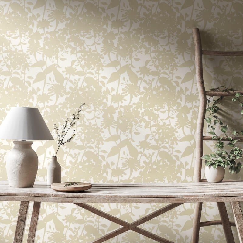 Summer Silhouette Wallpaper - Chalk/Linen - Hoopla Walls - HWA1220WWallpaper199