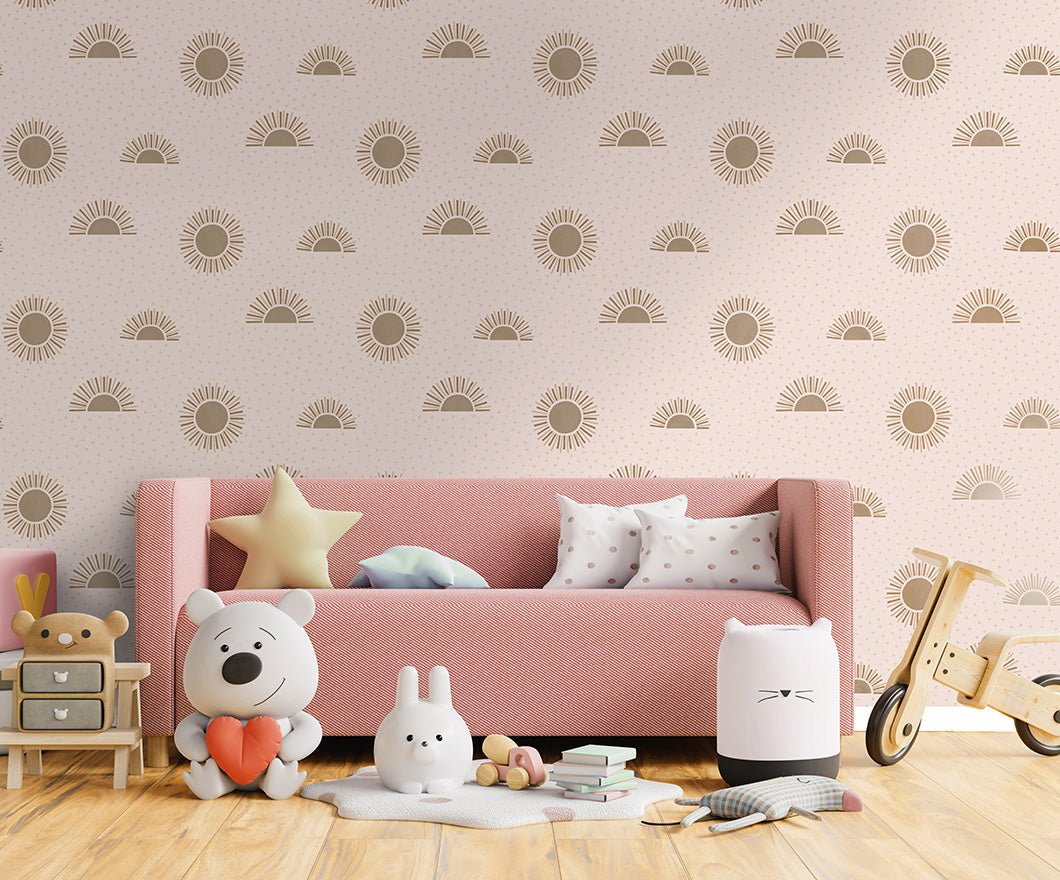 Sunbeam Wallpaper - Pink - Holden Décor - 13321Wallpaper199