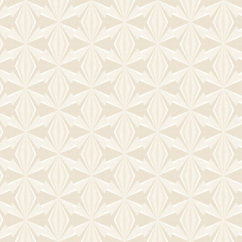 Sunray Diamond Wallpaper - Beige - Hoopla Walls - HWA1055WWallpaper199