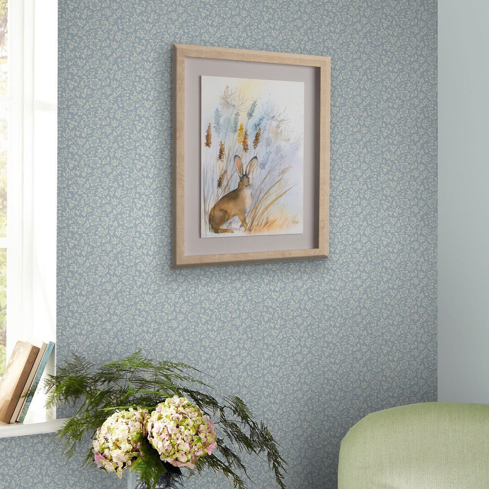 Sweet Alyssum Wallpaper - Pale Seaspray Blue - Laura Ashley - 121078Wallpaper199