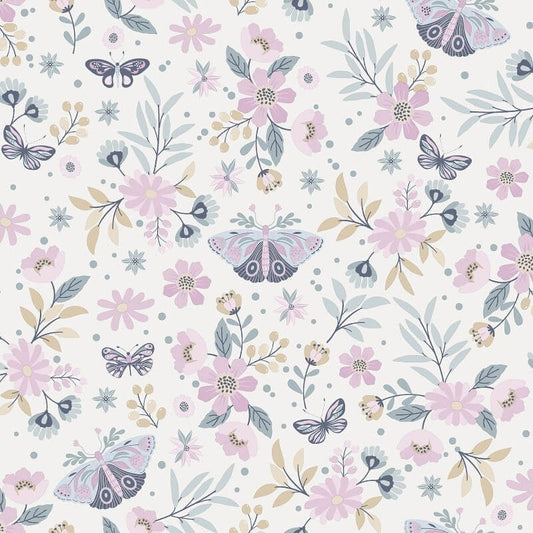 Sweet Meadow Metallic Wallpaper - Pink - Muriva - M58103Wallpaper199