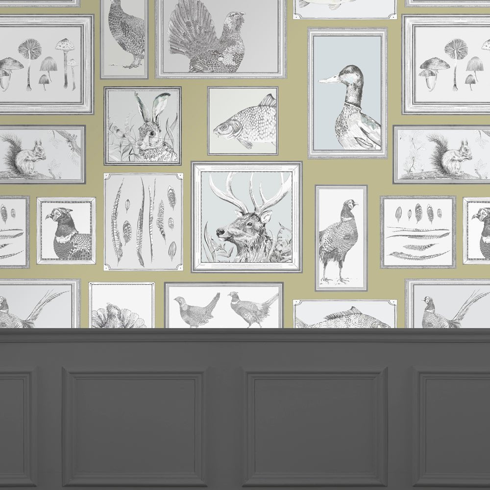 Sylva Wallpaper - Mustard - Voyage Maison - SYLVA/WPO/MUSWallpaper199