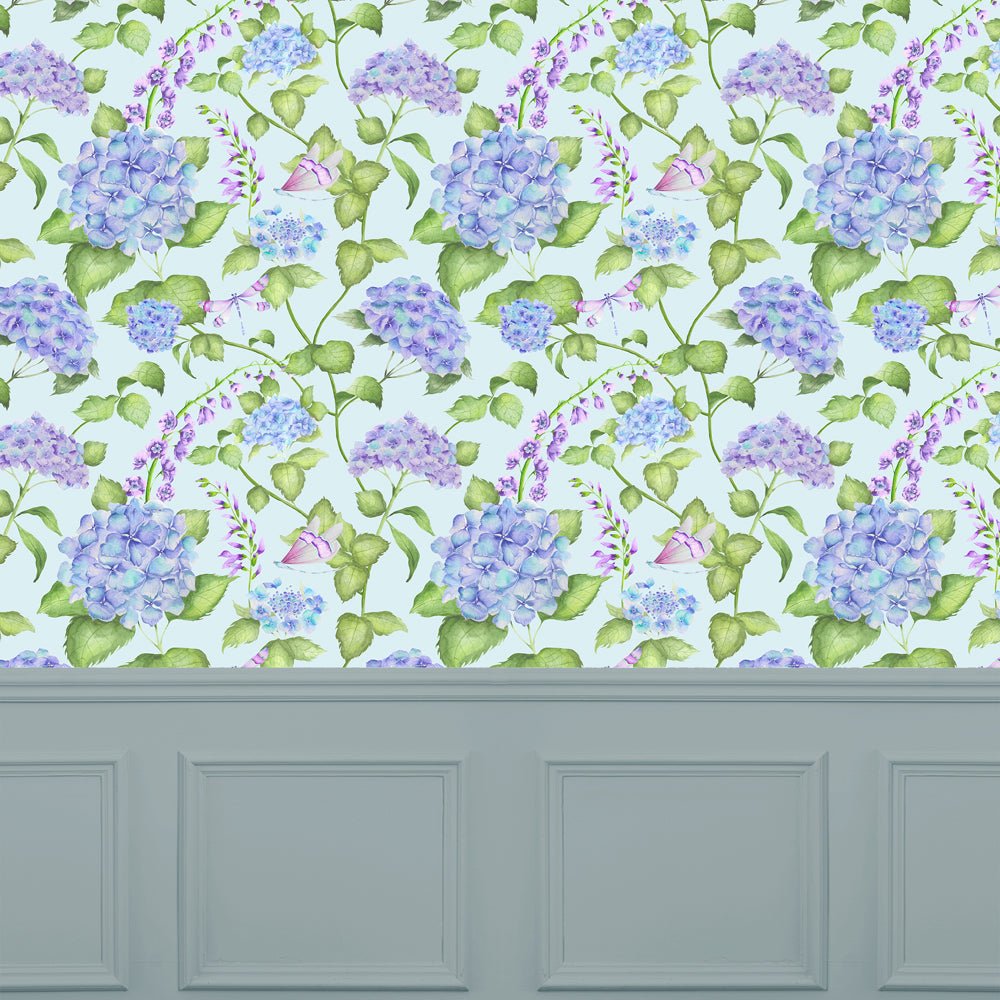 Sylvana Wallpaper - Duck Egg Blue - Voyage Maison - SYLVANA/WPO/DEBWallpaper199