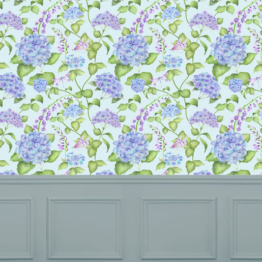 Sylvana Wallpaper - Duck Egg Blue - Voyage Maison - SYLVANA/WPO/DEBWallpaper199