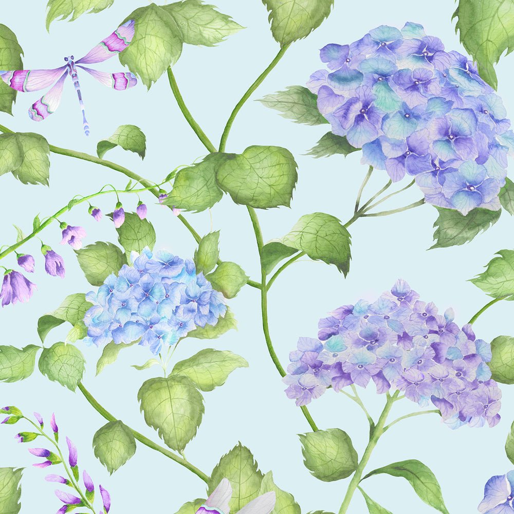 Sylvana Wallpaper - Duck Egg Blue - Voyage Maison - SYLVANA/WPO/DEBWallpaper199