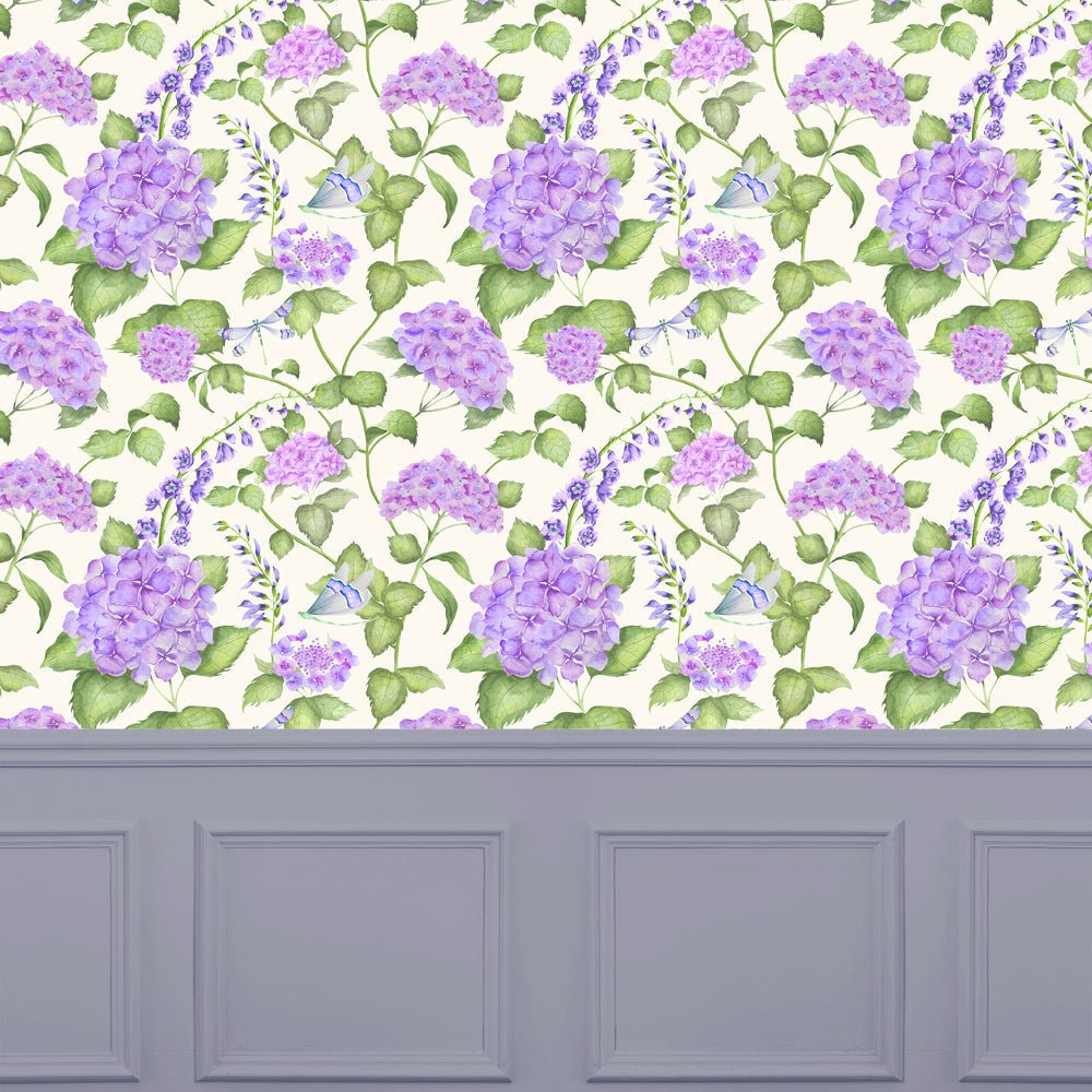 Sylvana Wallpaper - Violet - Voyage Maison - SYLVANA/WPO/VIOWallpaper199