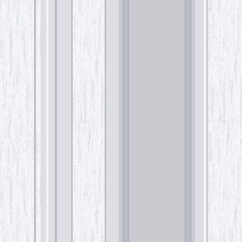 Synergy Stripe Glitter Wallpaper - Dove Grey/Silver - Crown - M0853Wallpaper199