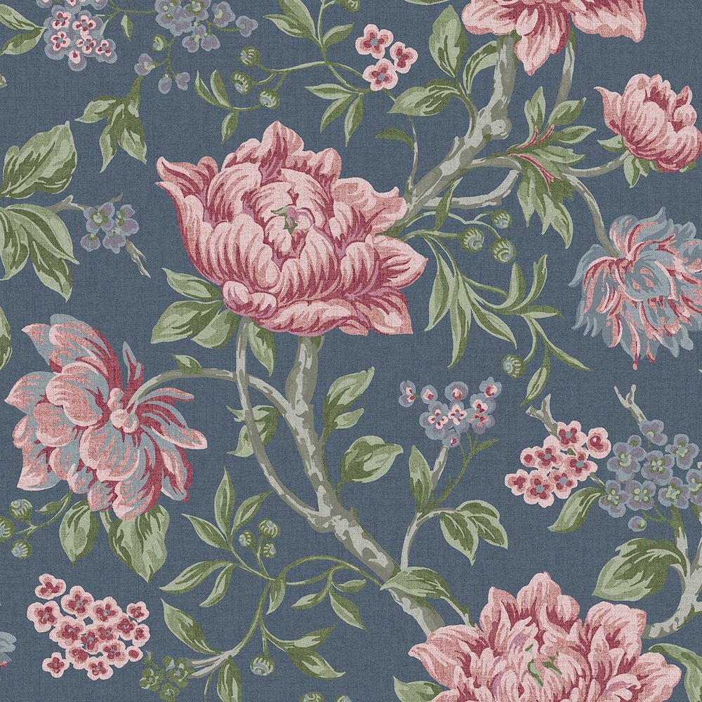 Tapestry Floral Wallpaper - Dark Seaspray - Laura Ashley - 113407Wallpaper199
