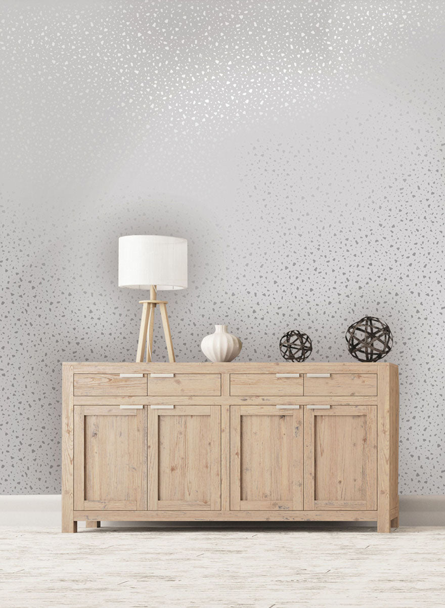 Terrazzo Wallpaper - Grey/Silver - Holden Décor - 12730Wallpaper199
