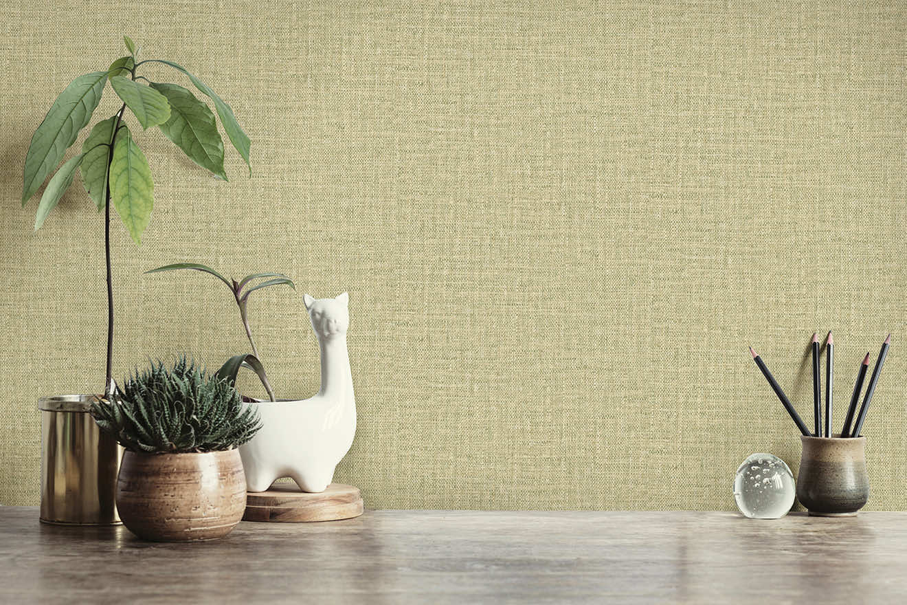 Tessuto Plain Wallpaper - Sage - Holden Décor - 36410Wallpaper199