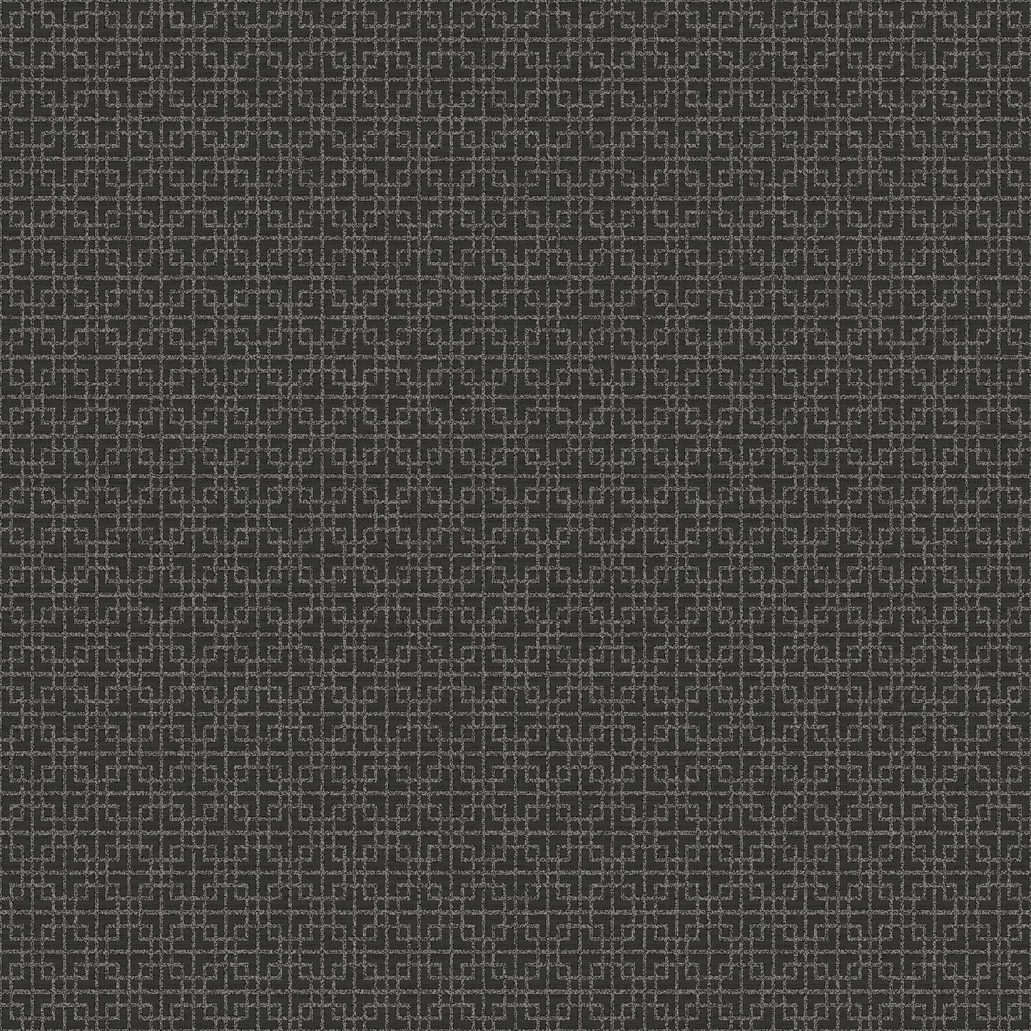 Texstyle Greek Key Texture Wallpaper - Black / Silver Metallic - Galerie - G56594Wallpaper199