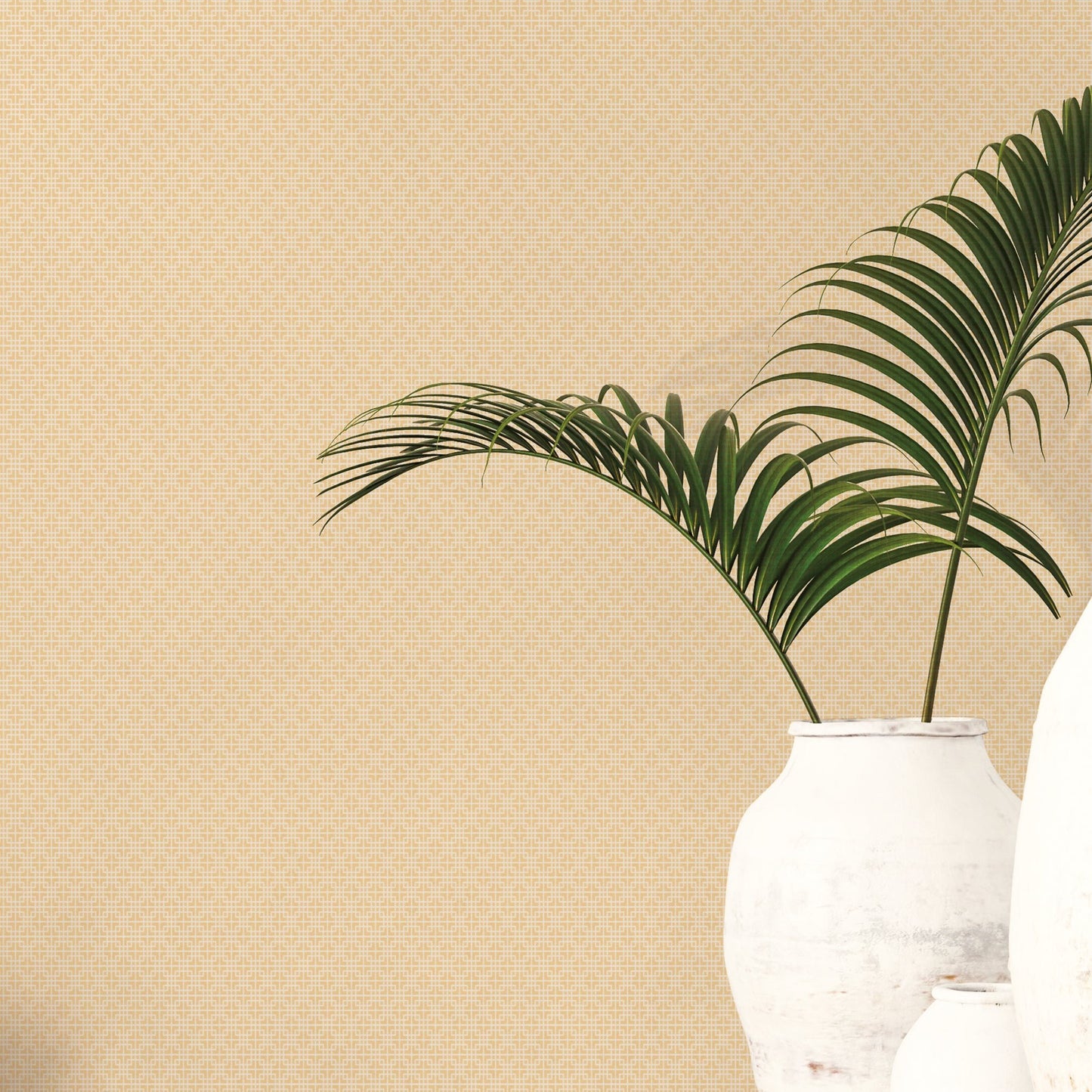 Texstyle Greek Key Texture Wallpaper - Metallic Gold - Galerie - G56596Wallpaper199