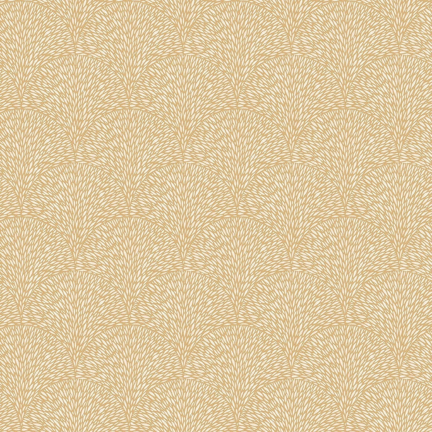 Texstyle Hedgehog Wallpaper - Ochre / Metallic Gold - Galerie - G56608Wallpaper199