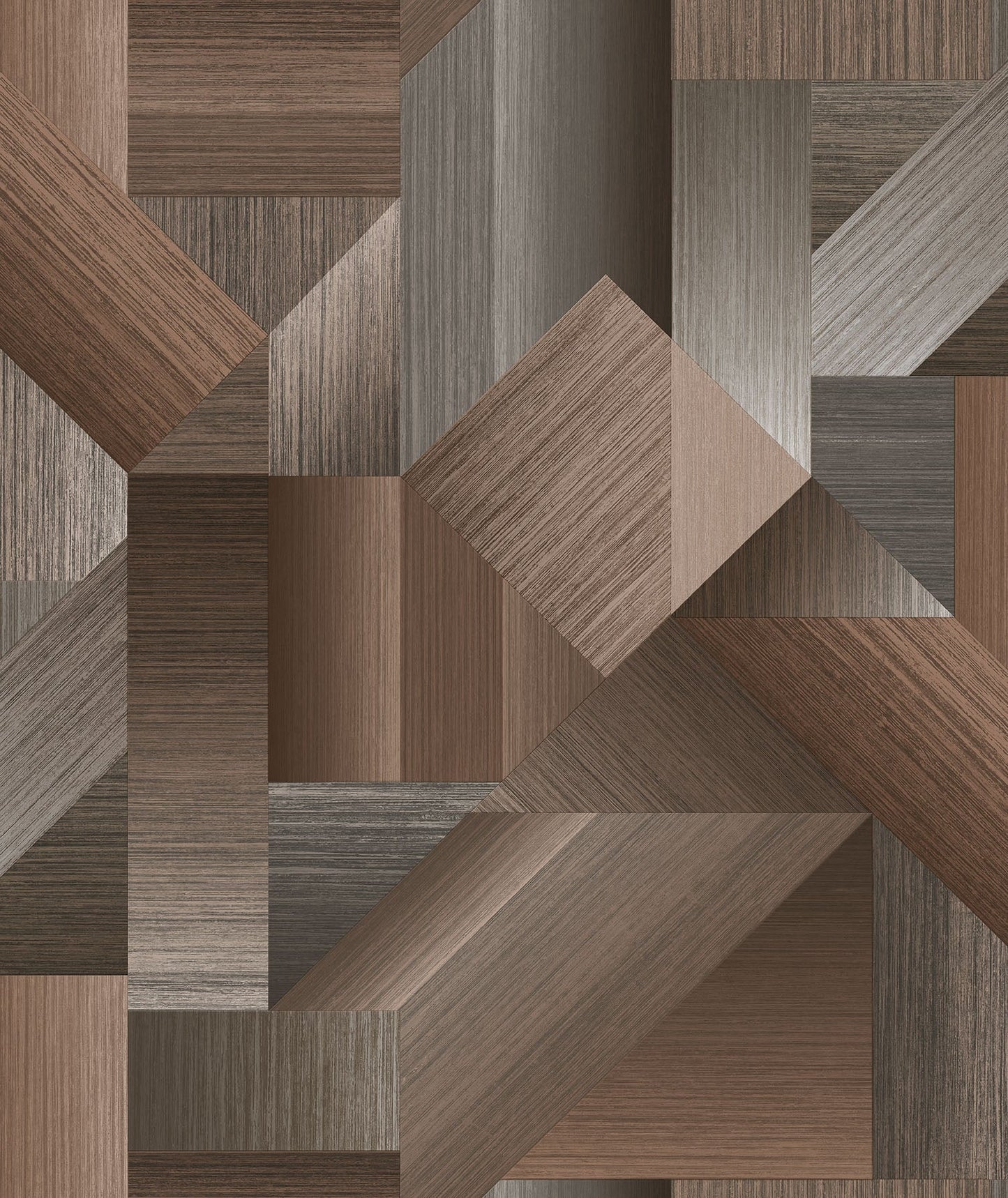Texstyle Shape Shifter Wallpaper - Brown / Metallic Ink - Galerie - G56625Wallpaper199