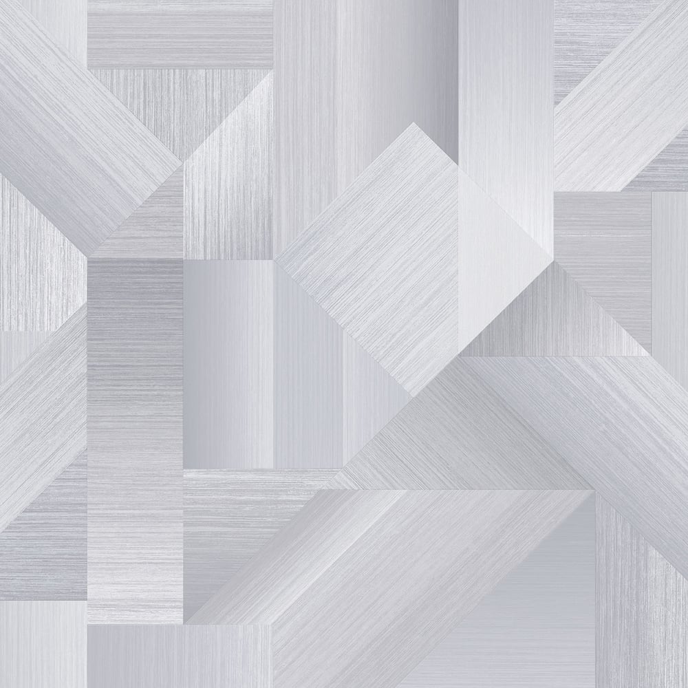 Texstyle Shape Shifter Wallpaper - Grey / Silver Metallic - Galerie - G56626Wallpaper199