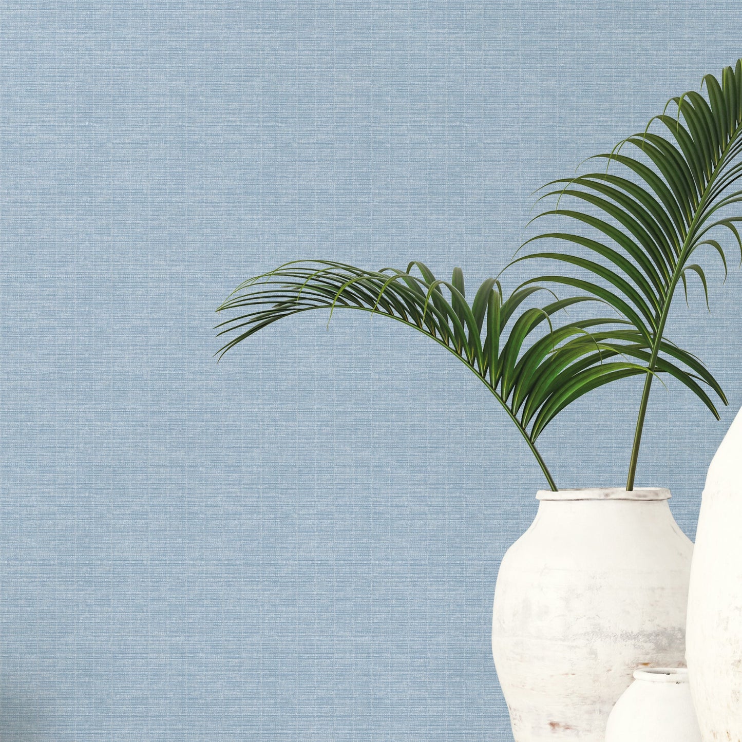 Texstyle Woven Weave Texture Wallpaper - Blue / Metallic Ink - Galerie - G56632Wallpaper199