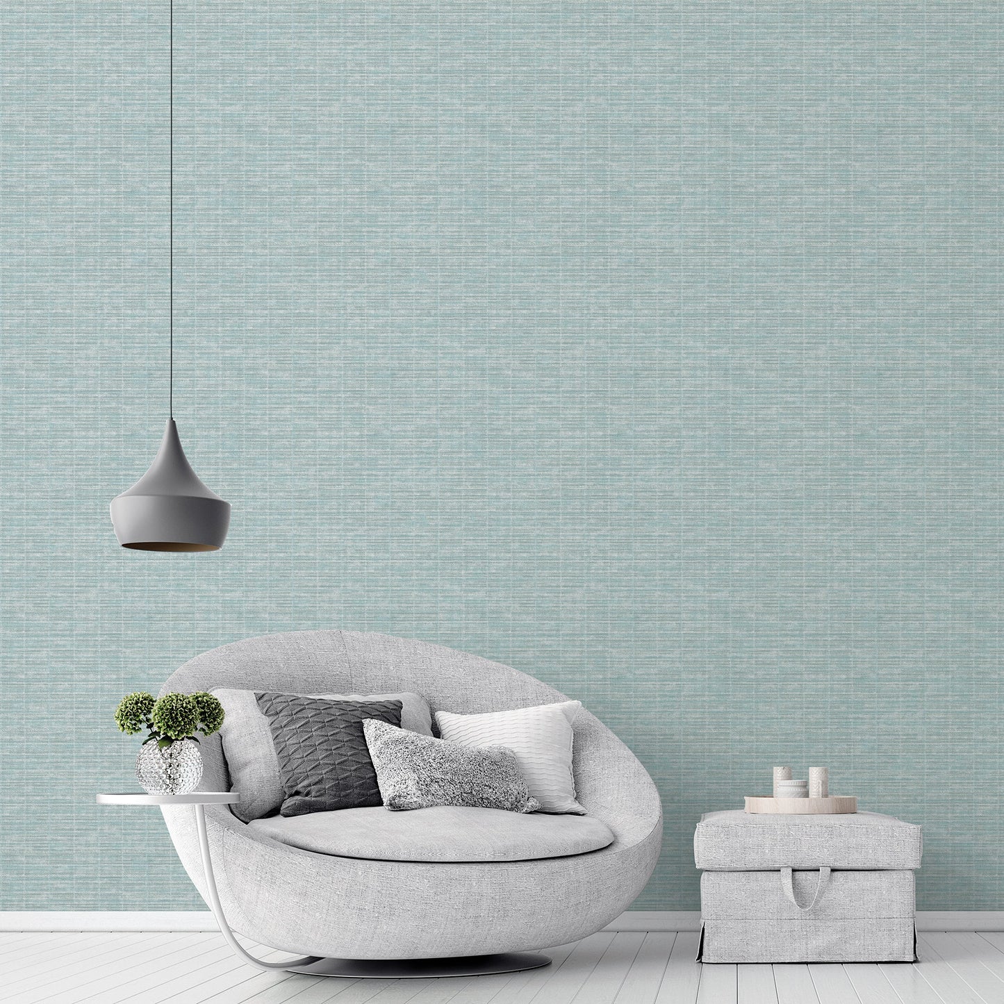 Texstyle Woven Weave Texture Wallpaper - Green - Galerie - G56634Wallpaper199