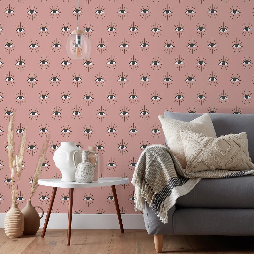 Theia Gold Foil Wallpaper - Blush - Furn - THEIA/WP1/BLSWallpaper199