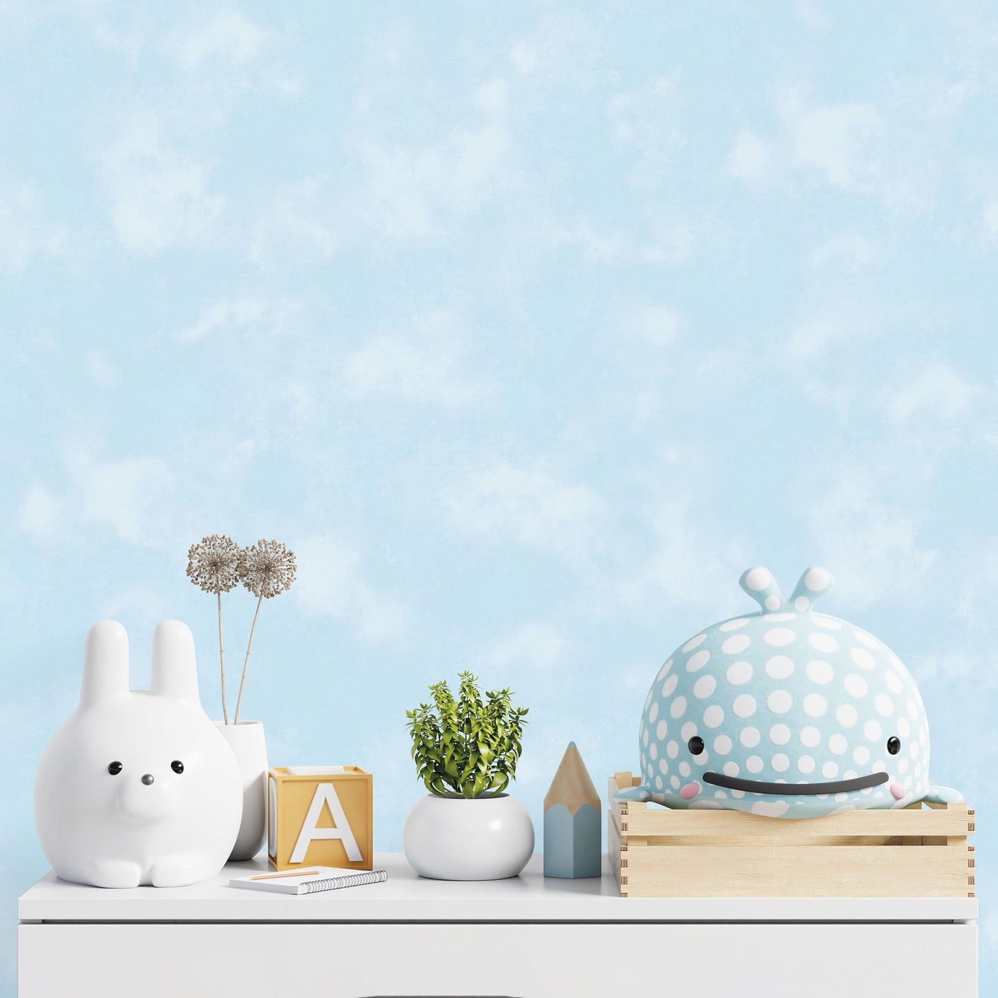 Tiny Tots 2 Baby Texture Wallpaper - Blue / Glitter - Galerie - G78351Wallpaper199