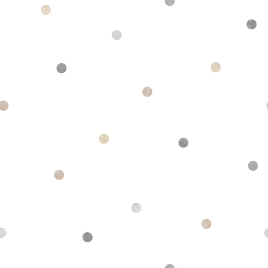 Tiny Tots 2 Dots Wallpaper - Beige / Grey / Tan - Galerie - G78365Wallpaper199