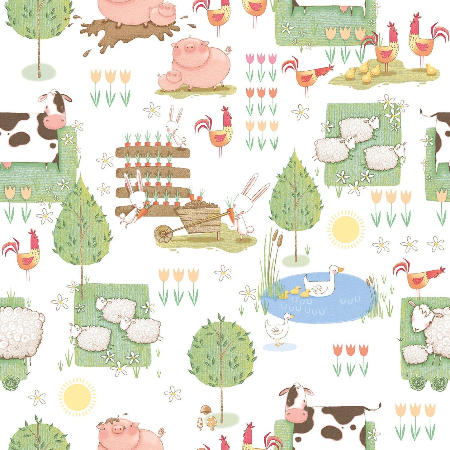 Tiny Tots 2 Farmland Wallpaper - Primary - Galerie - G78377Wallpaper199