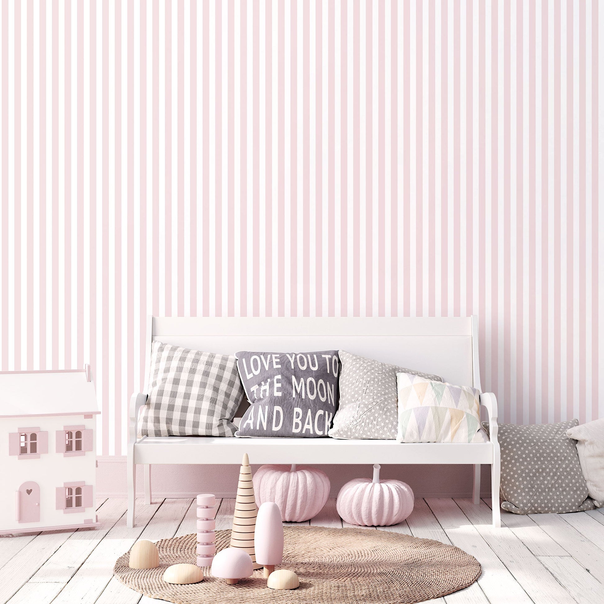Tiny Tots 2 Regency Stripe Wallpaper - Pink - Galerie - G78403Wallpaper199