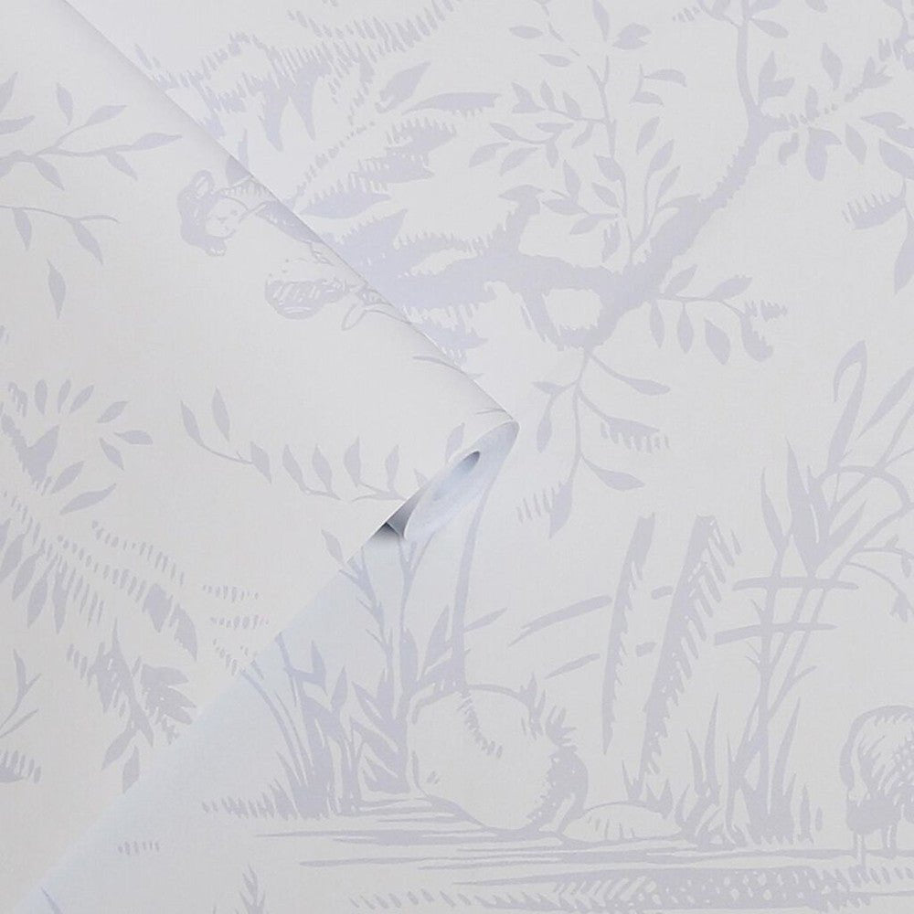 Toile de Jouy Wallpaper - Sugared Grey - Laura Ashley - 118495Wallpaper199