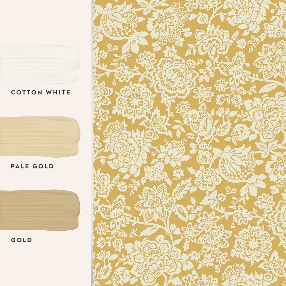 Trailing Laurissa Pale Wallpaper - Ochre Yellow - Laura Ashley - 121072Wallpaper199