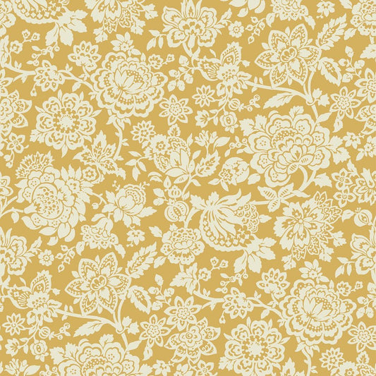 Trailing Laurissa Pale Wallpaper - Ochre Yellow - Laura Ashley - 121072Wallpaper199