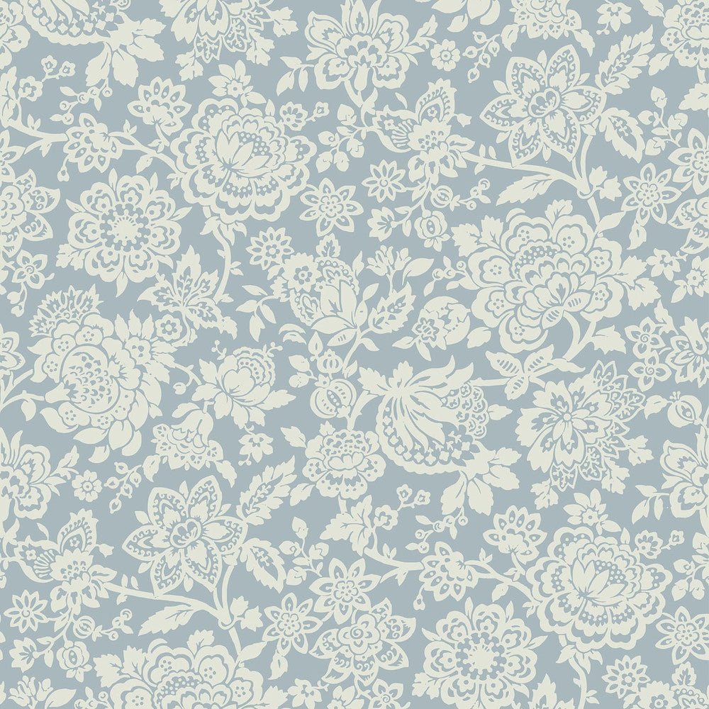 Trailing Laurissa Pale Wallpaper - Seaspray Blue - Laura Ashley - 121073Wallpaper199