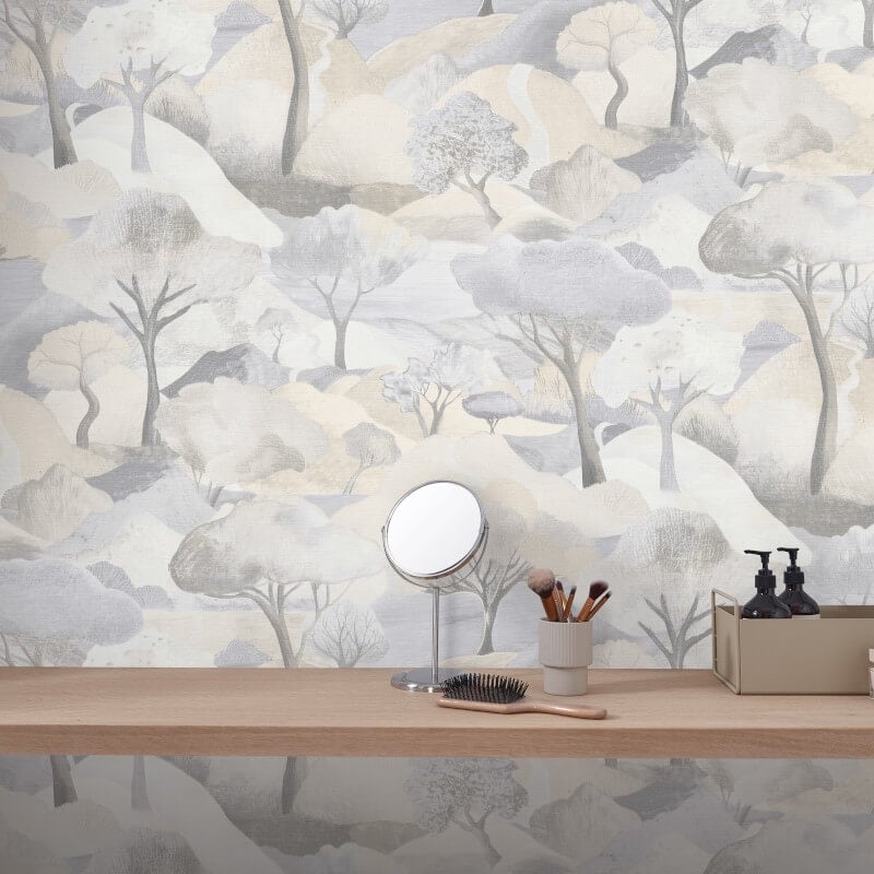 Tree Landscape Wallpaper - Beige - Erismann - 10433 - 32Wallpaper199