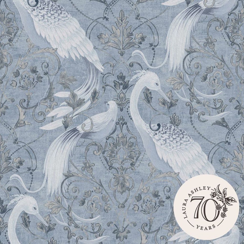 Tregaron Wallpaper - Midnight Blue - Laura Ashley - 120132Wallpaper199