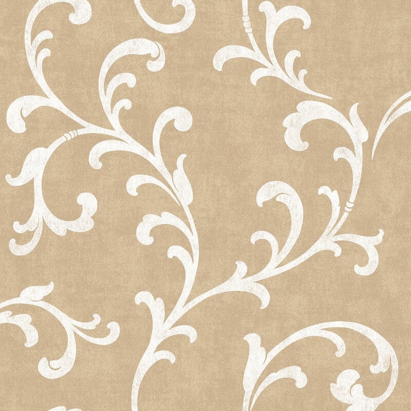 Trellis Scroll Wallpaper - Dark Gold - SK Filson - DE41846Wallpaper199