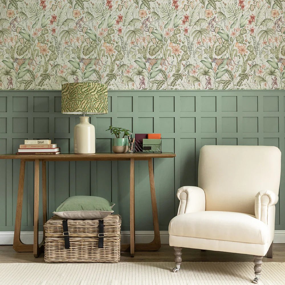Tropical Utopia Wallpaper - Moss - Voyage Maison - TRUTOPI/WPO/MOSWallpaper199