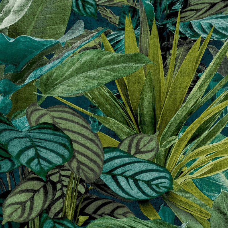 Tropical Vista Wallpaper - Green - Grandeco - WL2001Wallpaper199