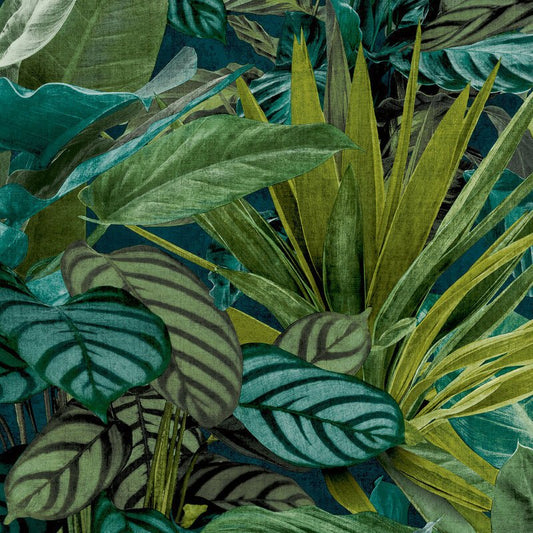 Tropical Vista Wallpaper - Green - Grandeco - WL2001Wallpaper199