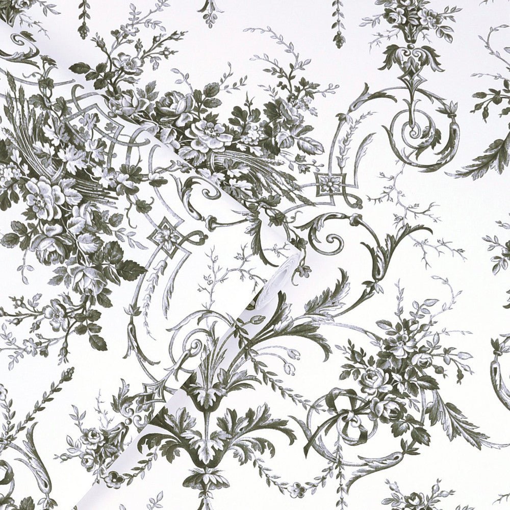 Tuileries Wallpaper - Charcoal Grey - Laura Ashley - 122768Wallpaper199