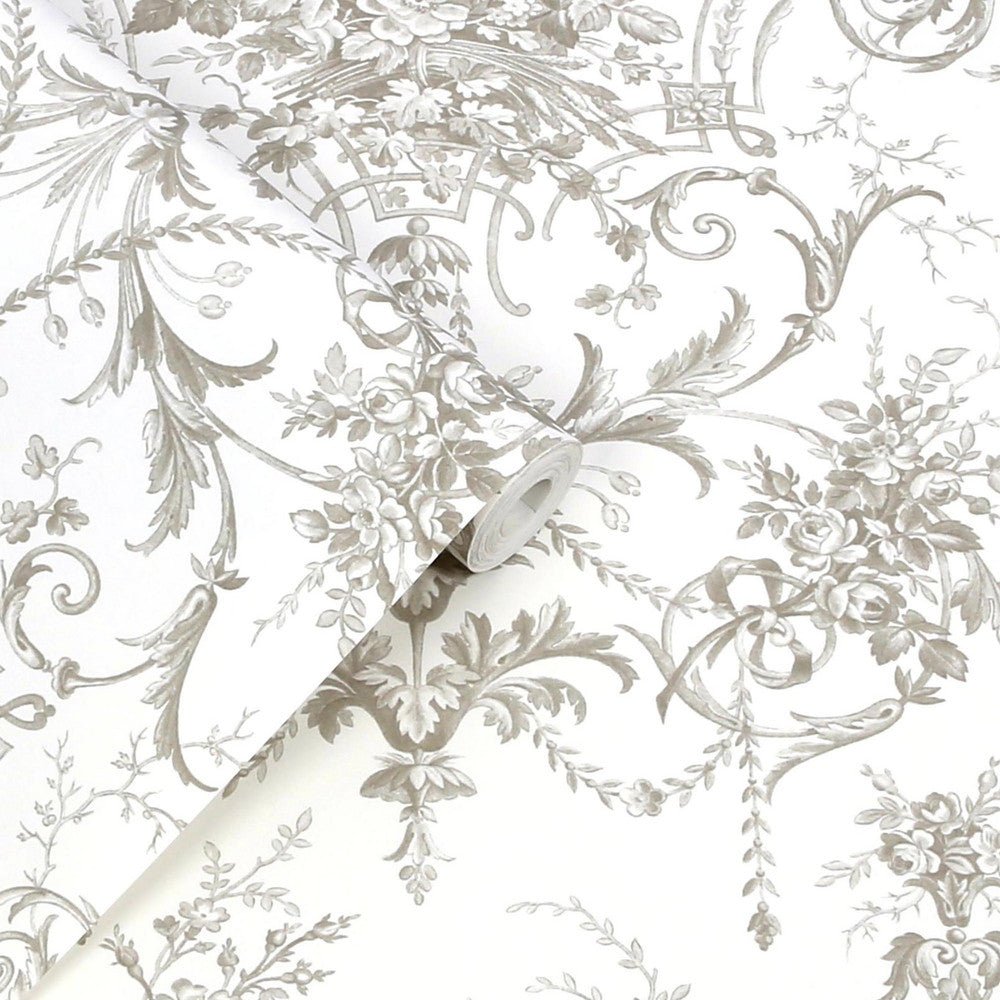 Tuileries Wallpaper - Dark Dove Grey - Laura Ashley - 130111Wallpaper199