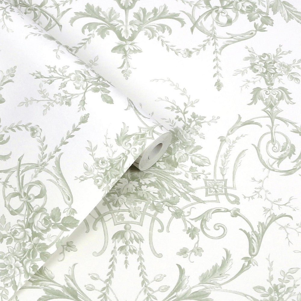 Tuileries Wallpaper - Sage Green - Laura Ashley - 130112Wallpaper199