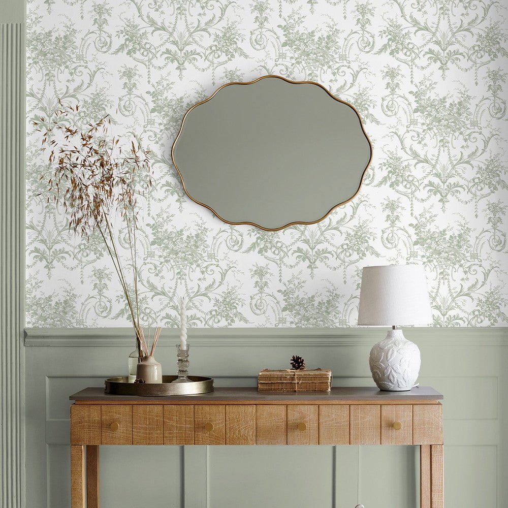 Tuileries Wallpaper - Sage Green - Laura Ashley - 130112Wallpaper199
