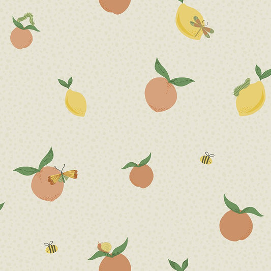 Tutti Fruity Wallpaper - Cream/Orange - Holden Décor - 13270Wallpaper199