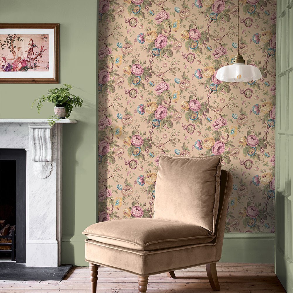 Uffington Roses Wallpaper - Plaster Pink - Laura Ashley - 140323Wallpaper199