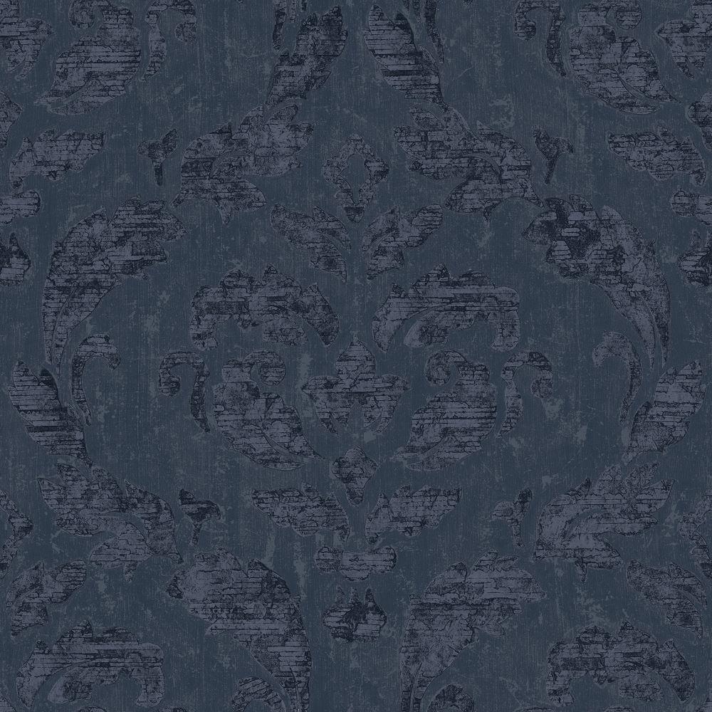 Utopia Damask Wallpaper - Blue - Galerie - G68014Wallpaper199