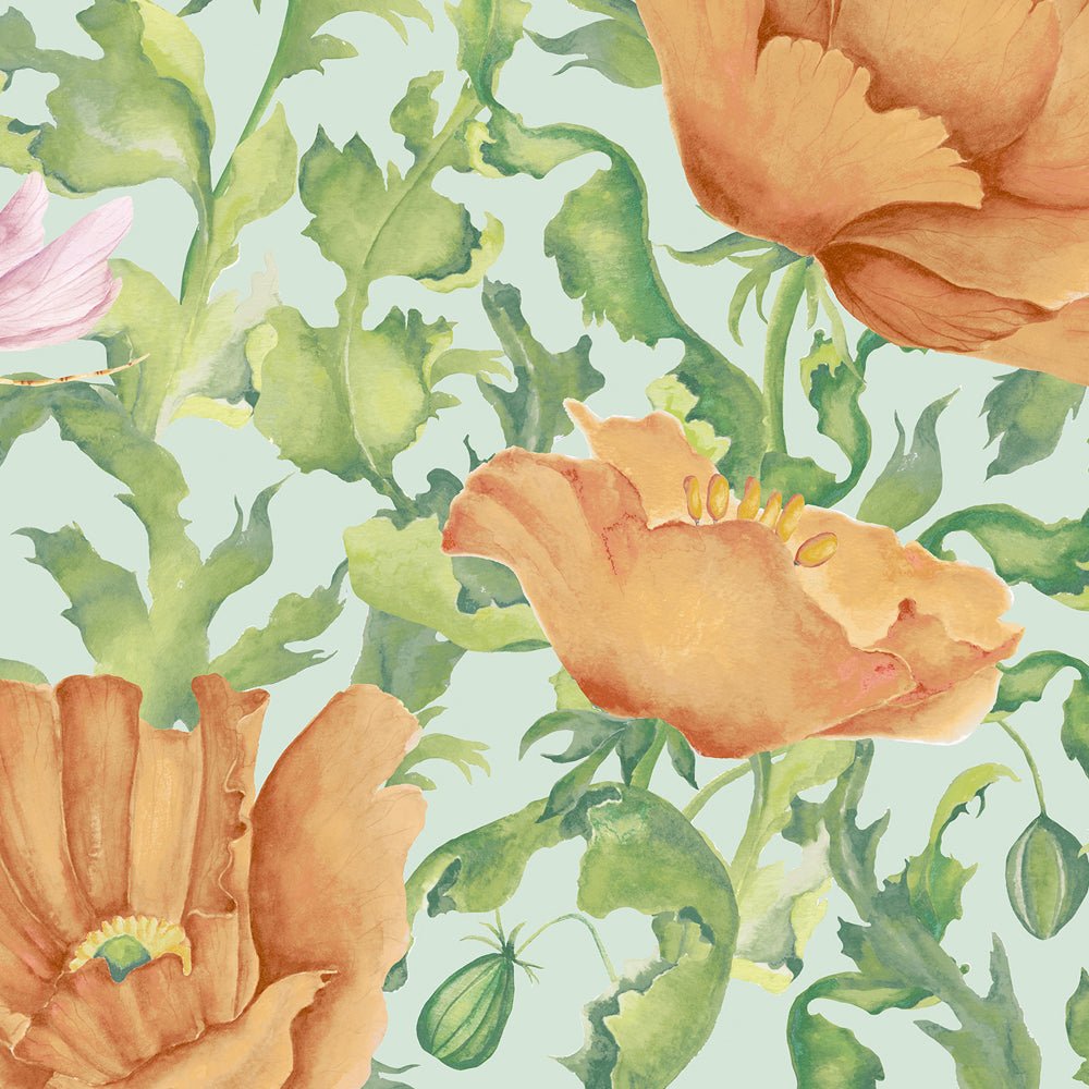 Valeria Wallpaper - Tangerine - Voyage Maison - VALERIA/WPO/TANWallpaper199