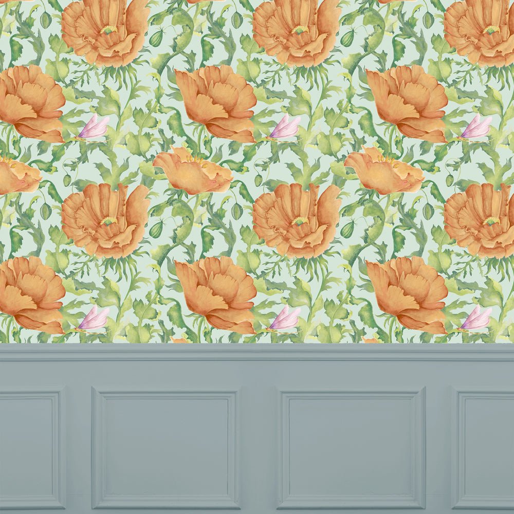 Valeria Wallpaper - Tangerine - Voyage Maison - VALERIA/WPO/TANWallpaper199